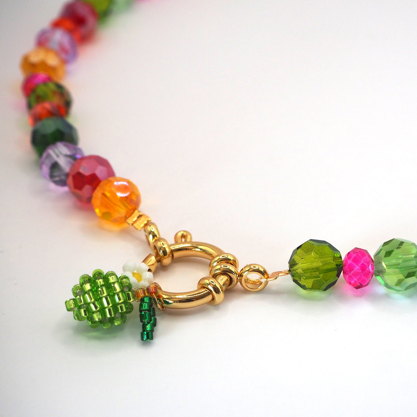 A/W Shiny Necklace/ Multicolore