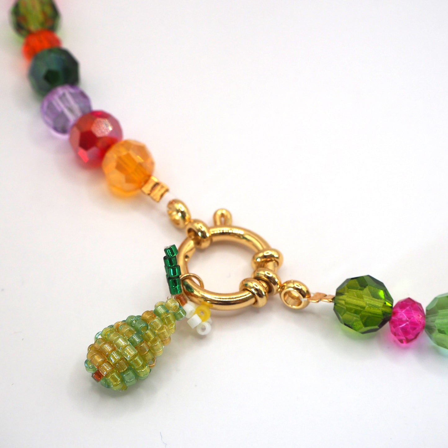 A/W Shiny Necklace/ Multicolore