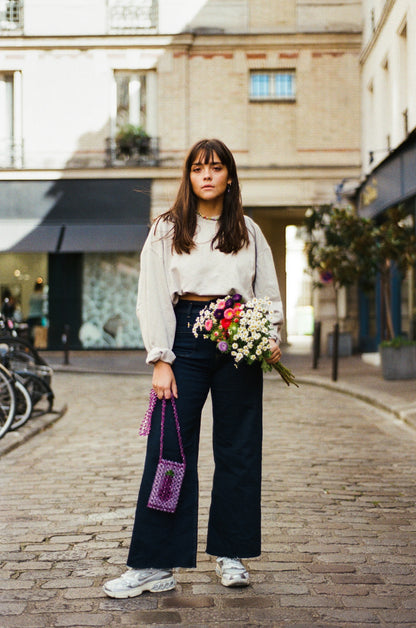 Pochette portable AUBERGINE
