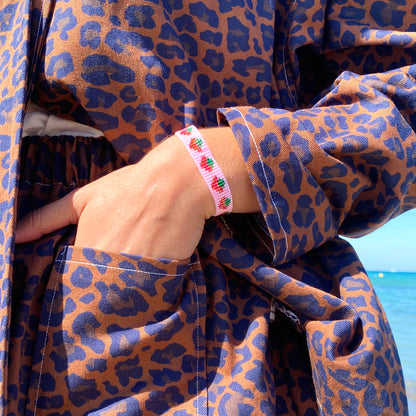 Bracelet Tissé FRAISE