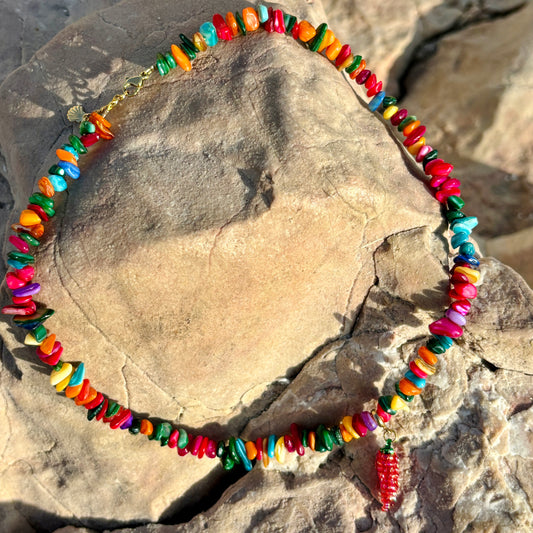 COQUILLAGES Collier Multicolore