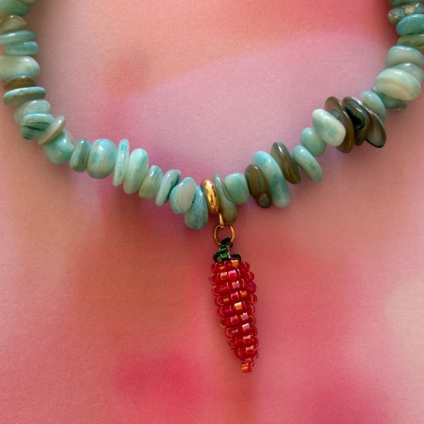 COQUILLAGES Collier Turquoise