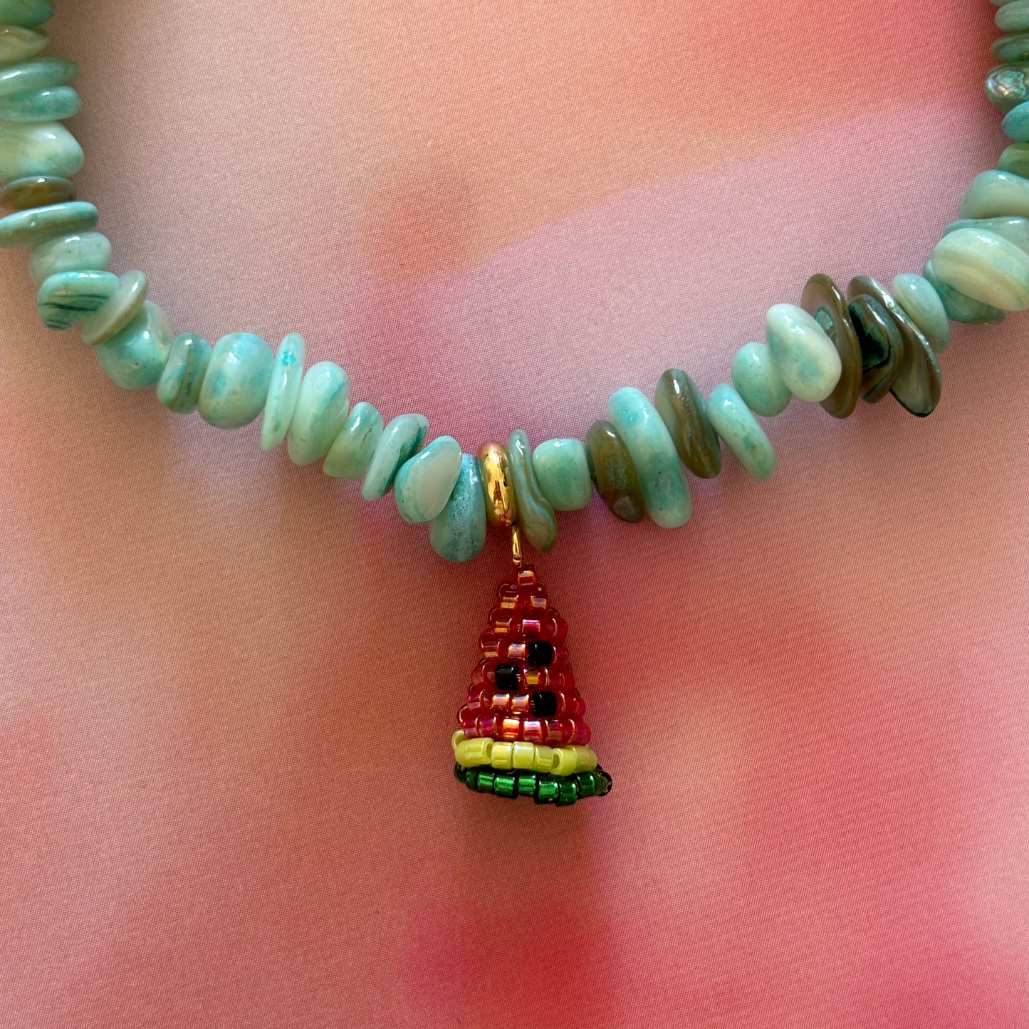 COQUILLAGES Collier Turquoise
