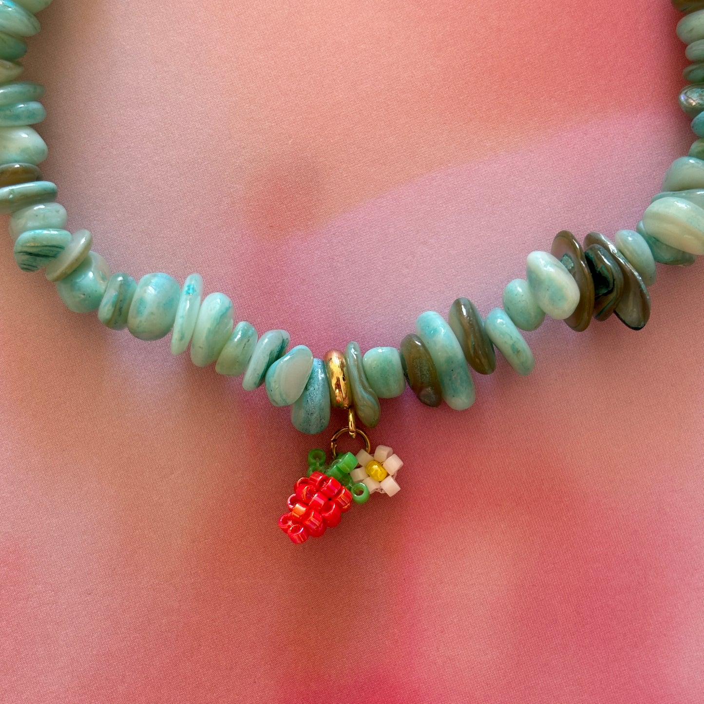 COQUILLAGES Collier Turquoise