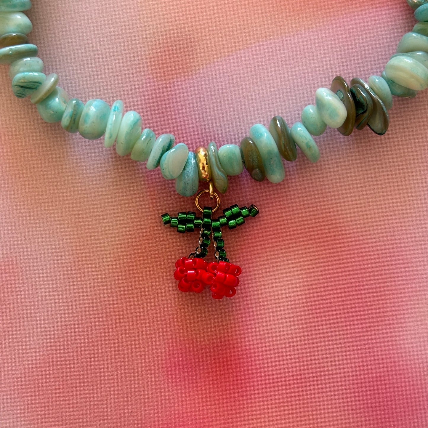 COQUILLAGES Collier Turquoise