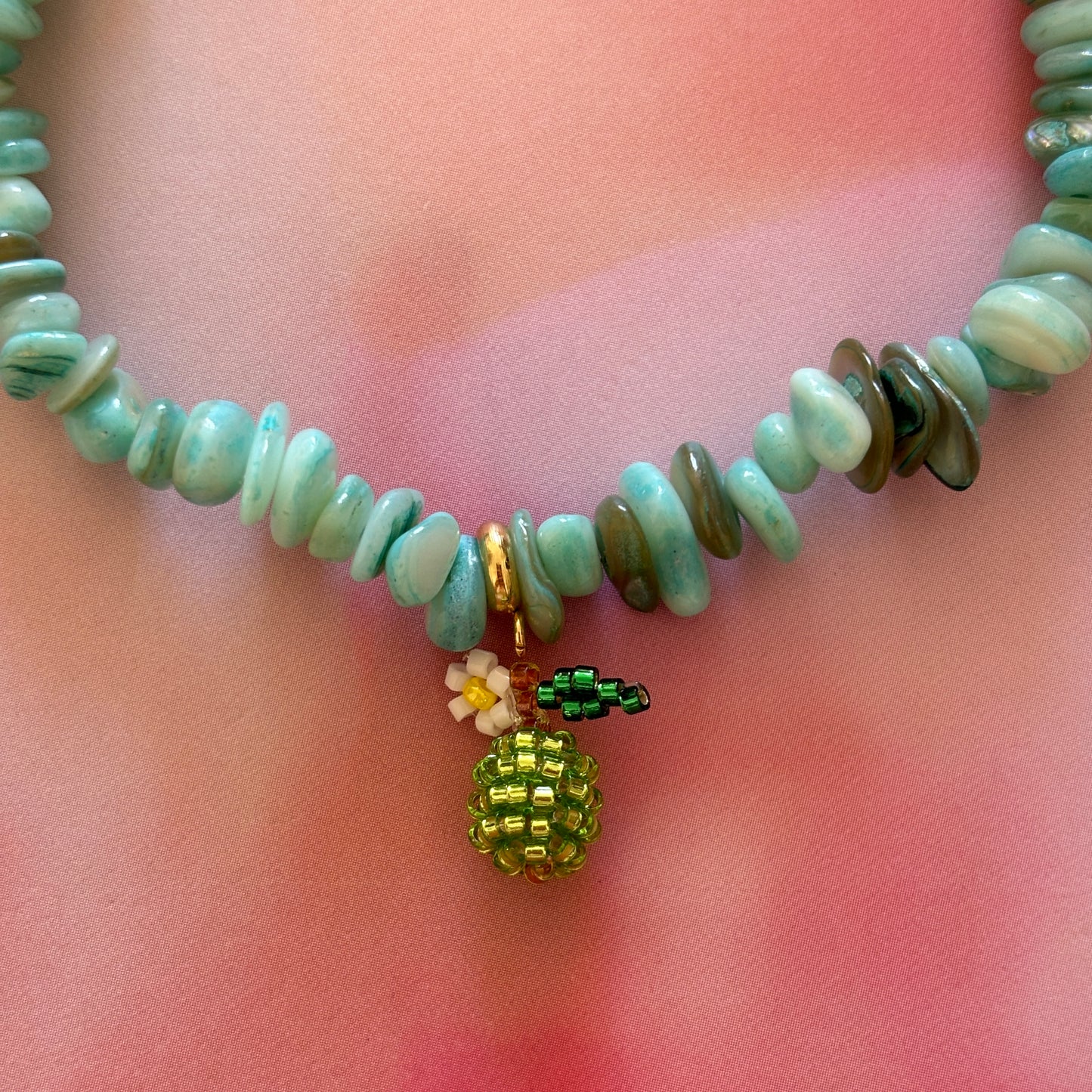 COQUILLAGES Collier Turquoise