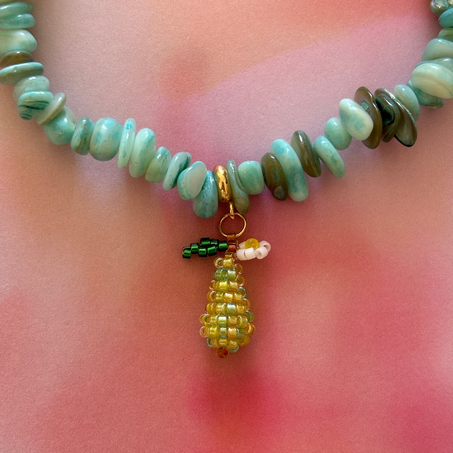 COQUILLAGES Collier Turquoise