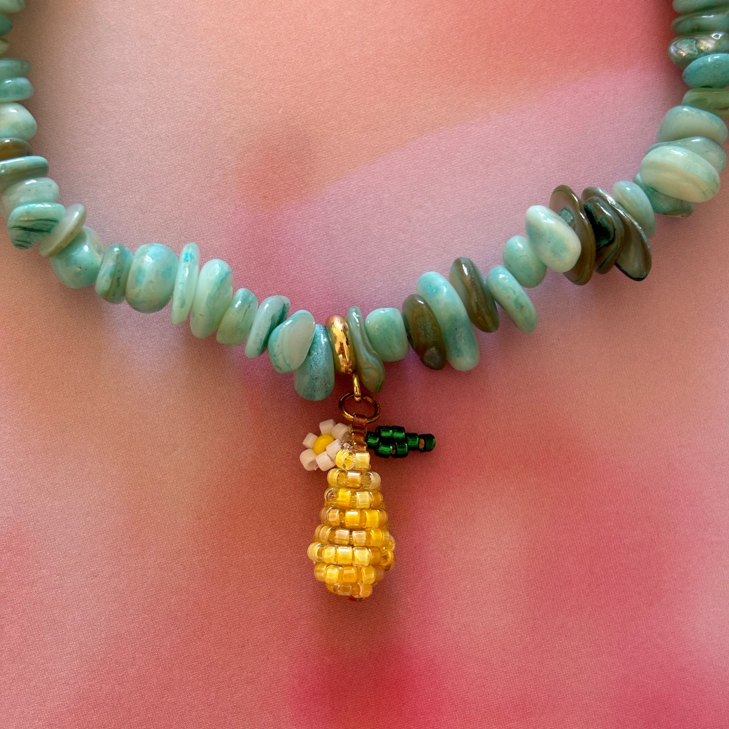 COQUILLAGES Collier Turquoise