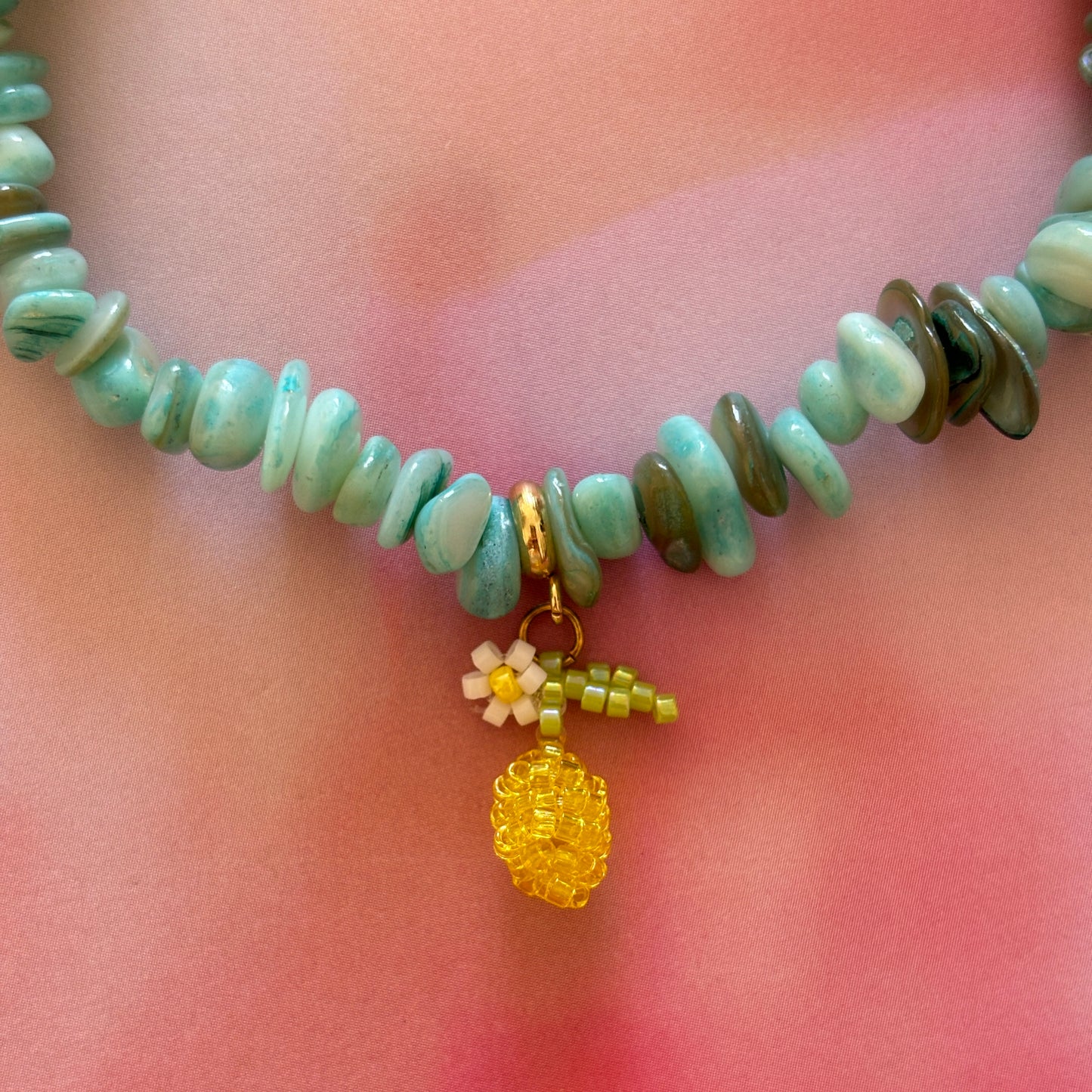 COQUILLAGES Collier Turquoise