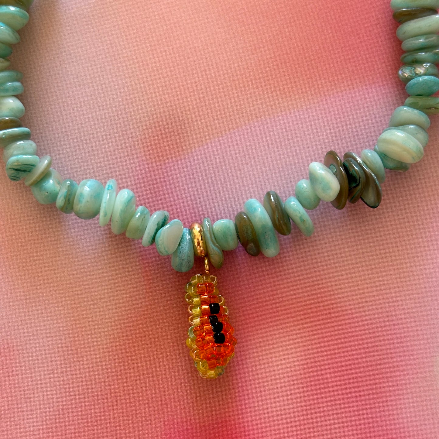 COQUILLAGES Collier Turquoise