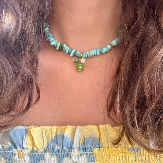 COQUILLAGES Collier Turquoise