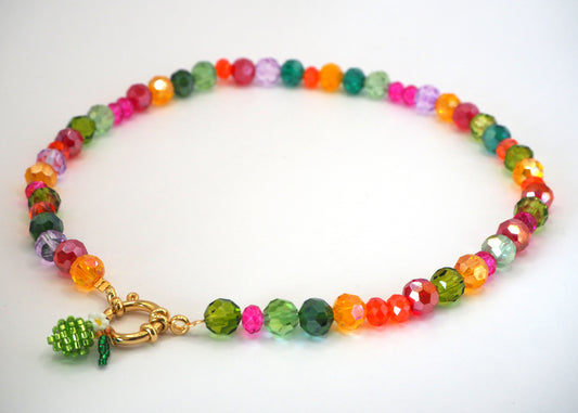A/W Shiny Necklace/ Multicolore
