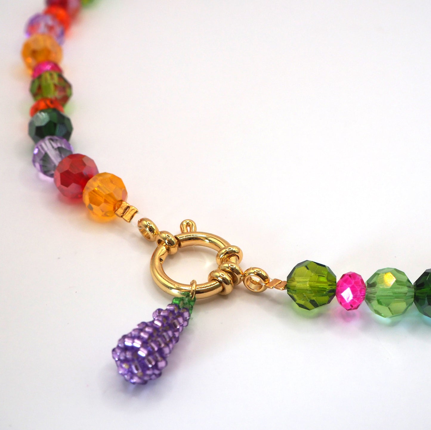 A/W Shiny Necklace/ Multicolore